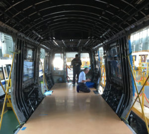 Train Interior - Door Installation